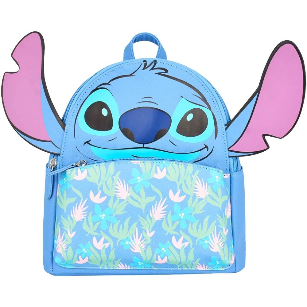 Disney Dani by Daniele Nicole Mini Backpack Stitch Hawaiian Flowers Book Bag